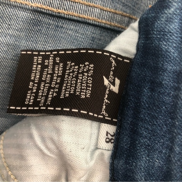 Seven for all mankind women’s Hi waist, ankle skinny jean Blue size 28 - Picture 15 of 15